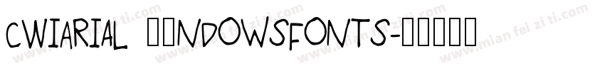 CWiArial 常规ndowsFonts字体转换